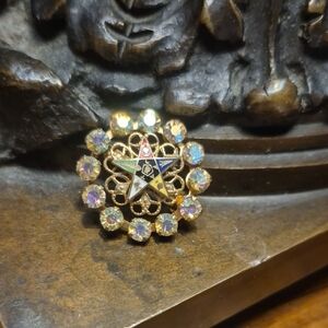 Vintage 1950's Brooch Pin *Order Of The Eastern Star* Organization